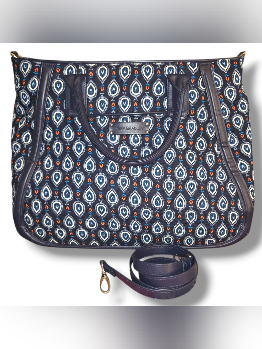 Vera Bradley Trapeze Tote Shoulder Bag Marrakesh